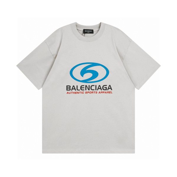 Premium Quality Balenciaga Short Sleeves Cotton Logo Luxury
