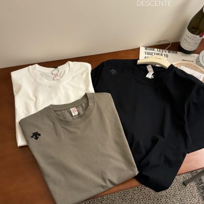 High Quality Descente Short Sleeves Cotton Casual Luxury