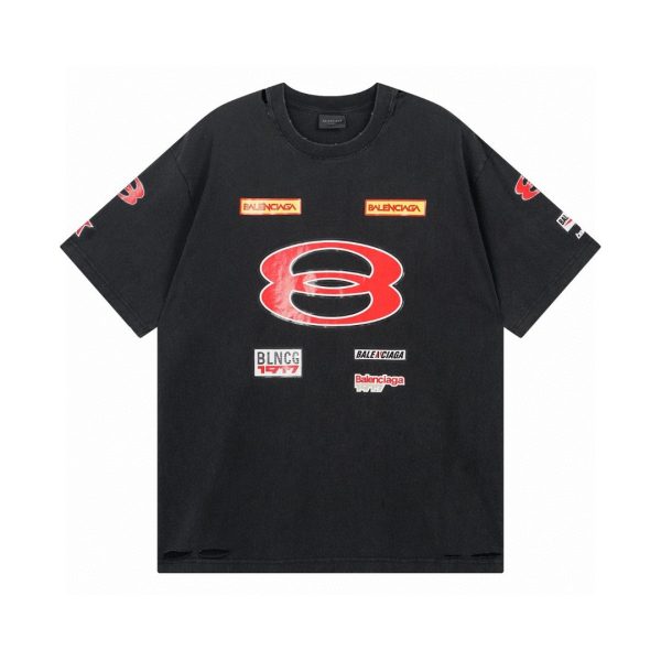 Best Selling Balenciaga Short Sleeves Cotton Washed Style