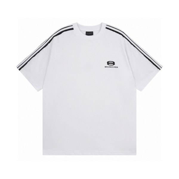 Premium Balenciaga Short Sleeves Cotton Embroidery Luxury