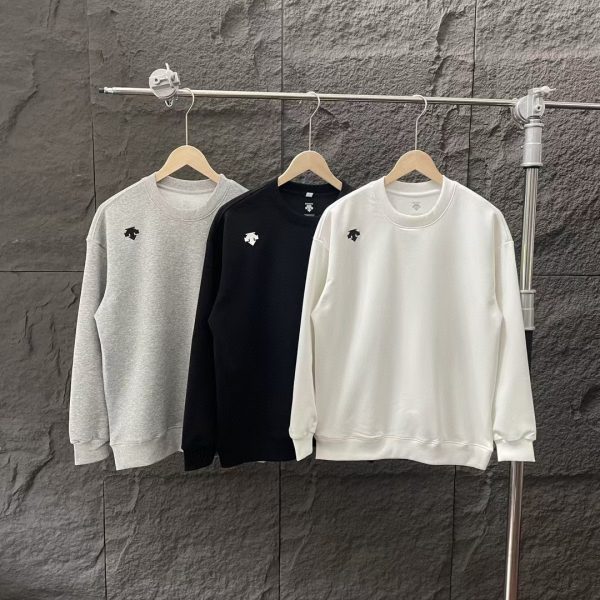Best Selling Descente Long Sleeves Black Nylon Casual Collection