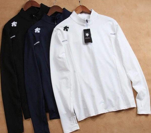 Best Selling Descente Long Sleeves Black Solid Style