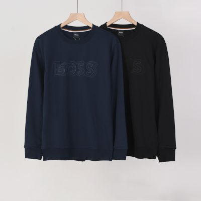 Best Selling Boss Sweatshirts Black Cotton Embroidery Style