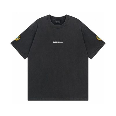 Premium Balenciaga Short Sleeves Cotton Logo Collection