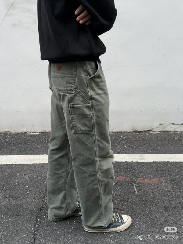Luxury Carhartt Overalls Black Leather Washed Collection