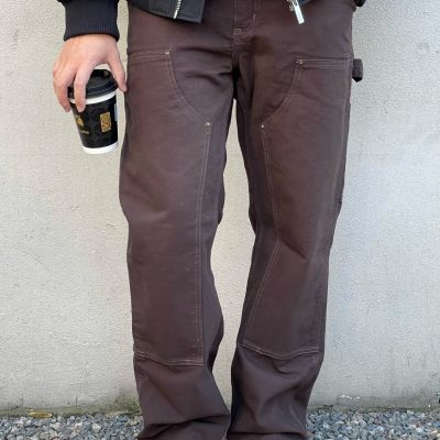 Premium Quality Carhartt Overalls Black Canvas Washed Luxury