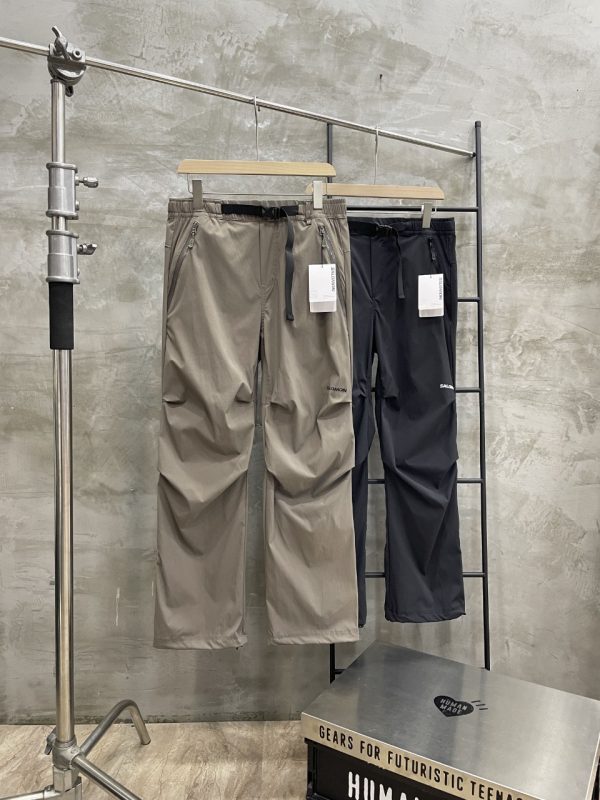 Premium Salomon Casual Pants Black Nylon Casual Style
