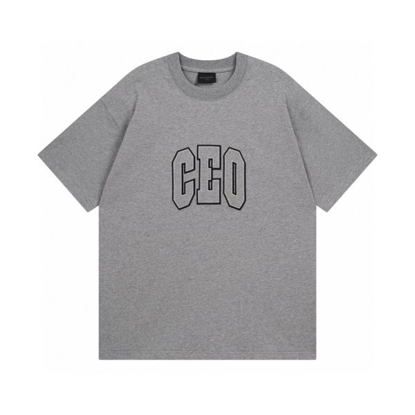 Luxury Balenciaga Short Sleeves Cotton Logo Luxury