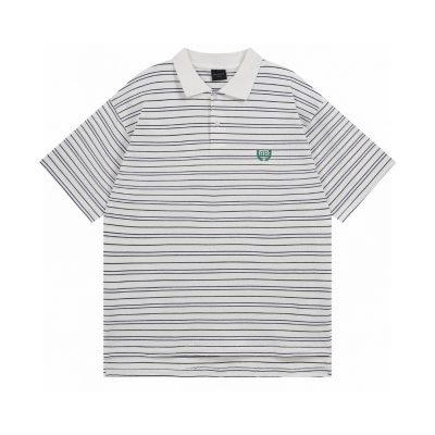 Premium Balenciaga Short-Sleeved Cotton Striped Collection