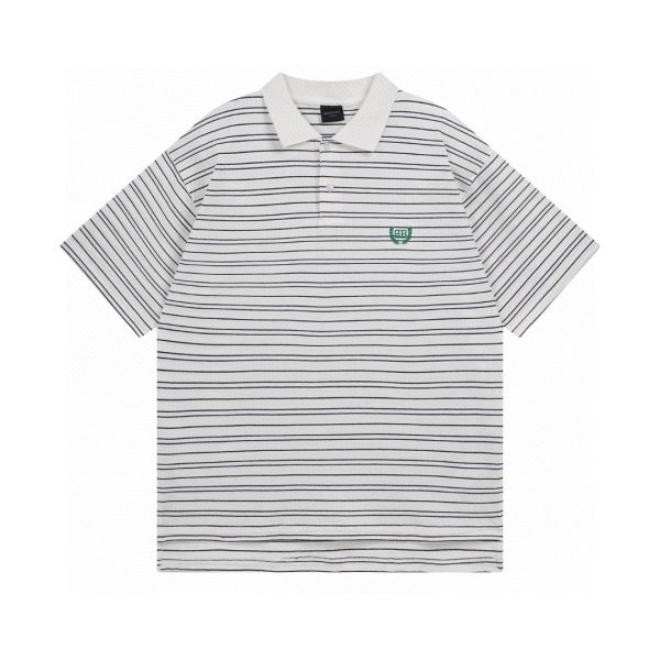 Premium Balenciaga Short-Sleeved Cotton Striped Collection