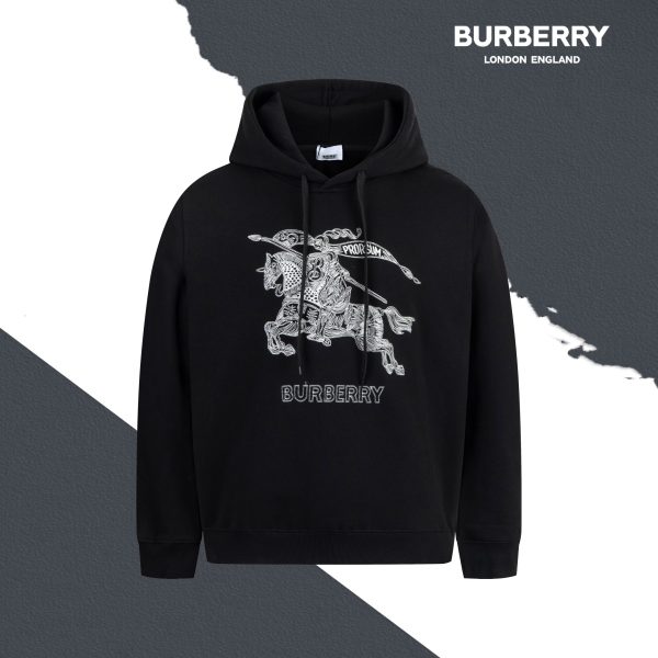 Luxury Burberry Sweatshirts Black Cotton Classic Luxury