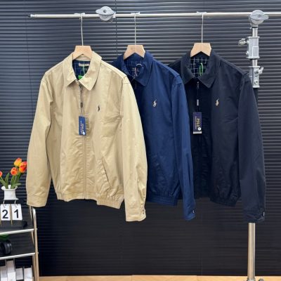 Luxury Ralph Lauren Coat Khaki Cotton Classic Collection