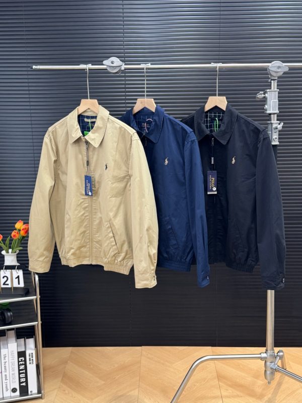 Luxury Ralph Lauren Coat Khaki Cotton Classic Collection