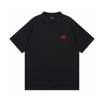 Luxury Balenciaga Short-Sleeved Cotton Distressed Collection