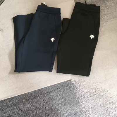 High Quality Descente Pants Black Fleece Classic Style