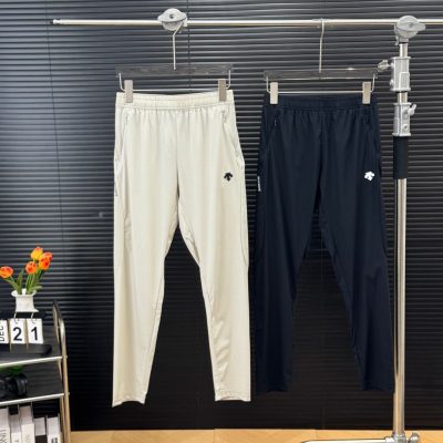 Premium Descente Pants Black Silk Breathable Collection
