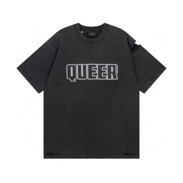 Luxury Balenciaga Short Sleeves Cotton Logo Style