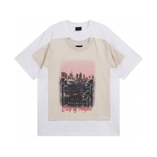 Luxury Balenciaga Short Sleeves Cotton Breathable Style