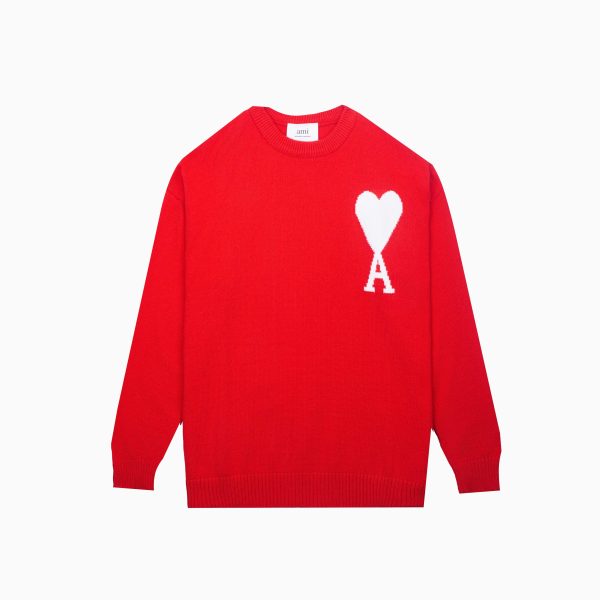 Best Selling Ami Sweaters Red Classic Luxury