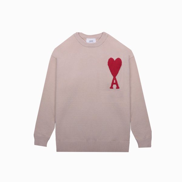 Best Selling Ami Sweaters Khaki Classic Luxury