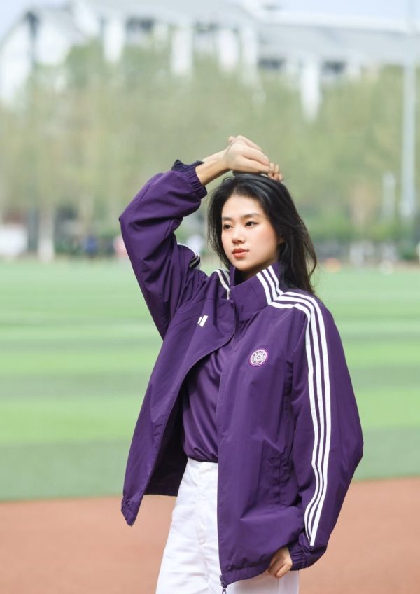 Premium Adidas Coat Purple Classic Luxury