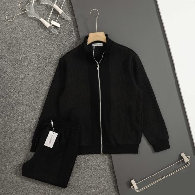 Luxury Dior Coat Black Jacquard Luxury