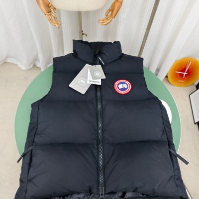 Best Selling Canada Goose Vest Black Stripe Style