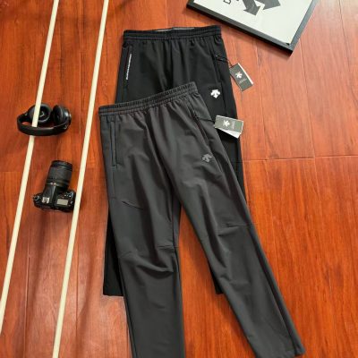 Premium Descente Pants Black Logo Style