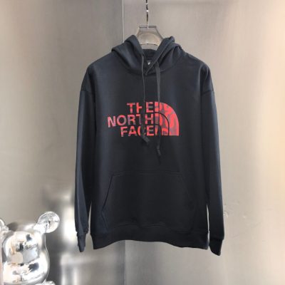 Premium Quality The North Face Sweatshirts Red Cotton Logo Style