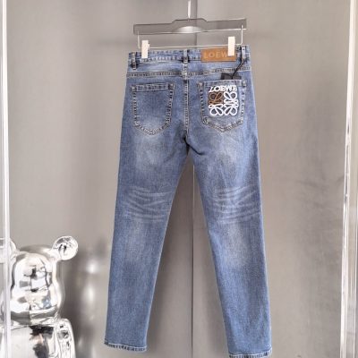 Premium Quality Loewe Jeans Denim Washed Style