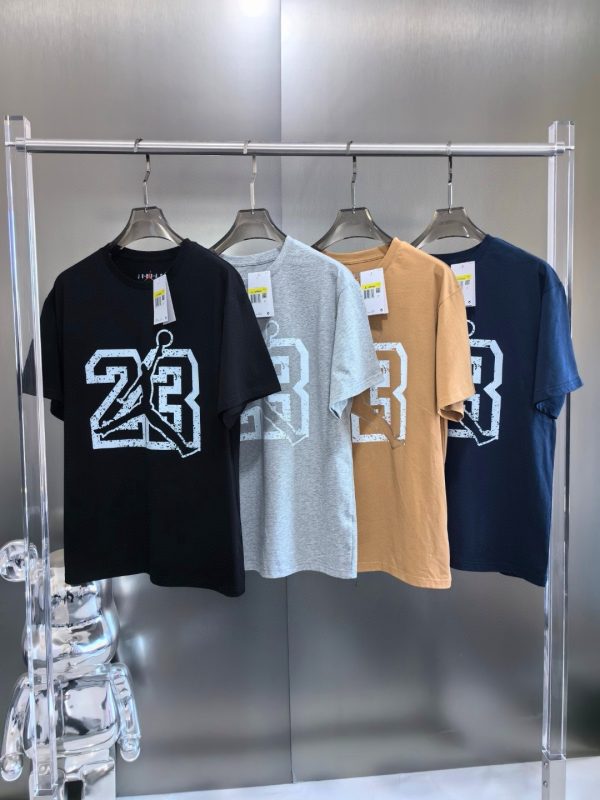 Premium Quality Jordan T-Shirt Black Cotton Logo Luxury