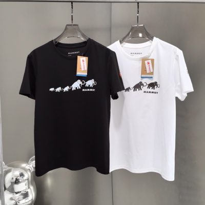 Premium Mammut Short Sleeves Black Cotton Breathable Collection