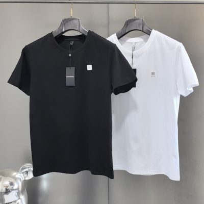 Premium Armani Short Sleeves Black Cotton Style
