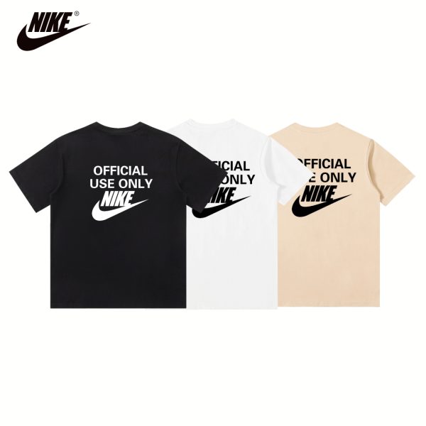 High Quality Nike T-Shirt Black Cotton Logo Luxury