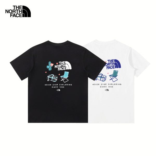 Luxury The North Face T-Shirt Gray Graphic Collection