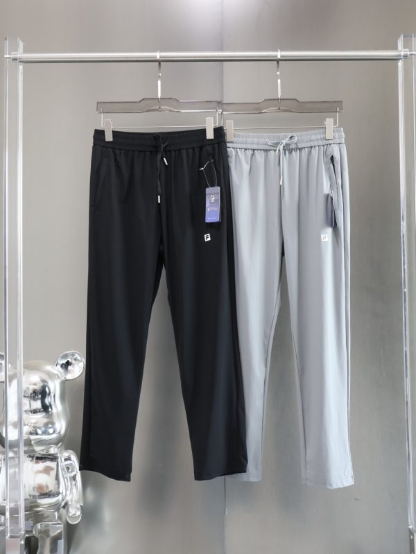 Best Selling Fila Trousers Black Silk Classic Luxury