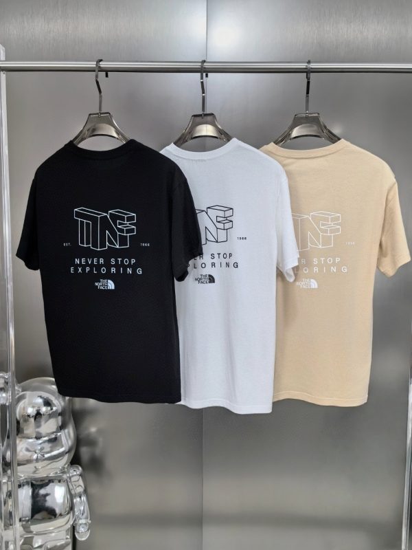 Premium Quality The North Face T-Shirt Gray Casual Style