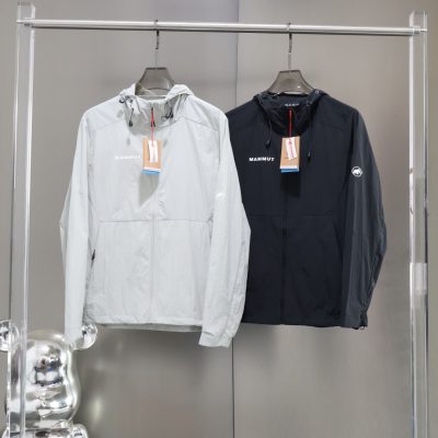 Premium Quality Mammut Jackets Black Silk Casual Style