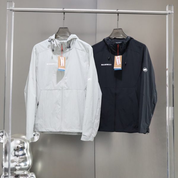 Premium Quality Mammut Jackets Black Silk Casual Style