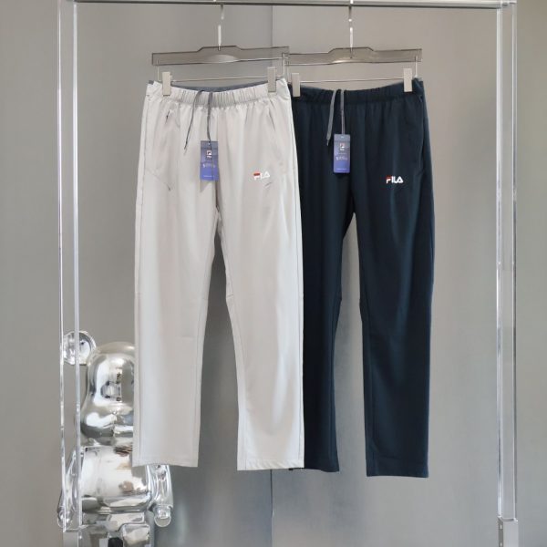 Luxury Fila Trousers Black Nylon Casual Collection