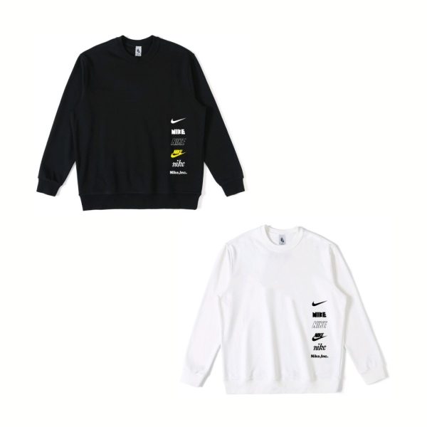 Best Selling Nike Sweatshirts Black Cotton Logo Style