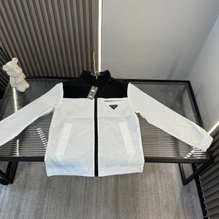 High Quality Prada Coat White Style