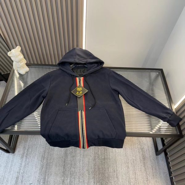 High Quality Burberry Coat Striped Collection