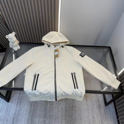 High Quality Burberry Coat Leather Style