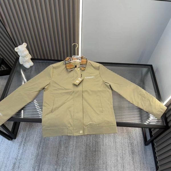 High Quality Burberry Coat Plaid Luxury