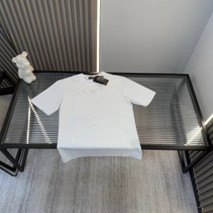 Luxury Prada Short Sleeves Embroidered Style