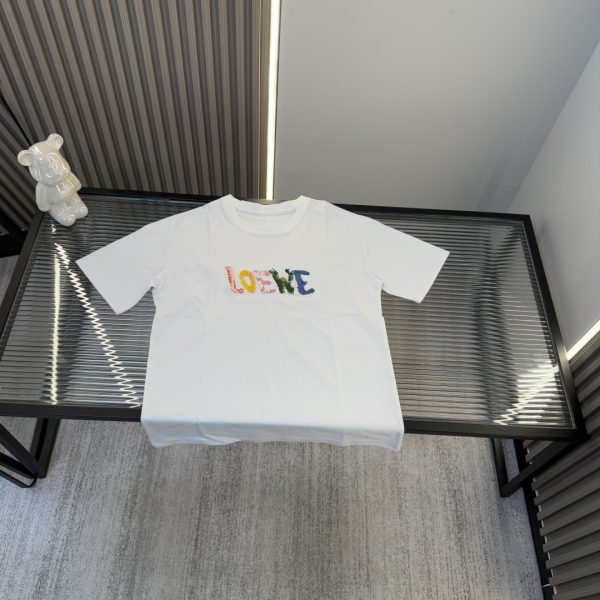 Premium Quality Loewe Short Sleeves Embroidery Luxury