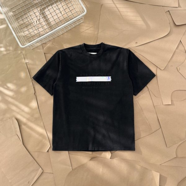 High Quality Margiela Short Sleeves Silver Cotton Print Style