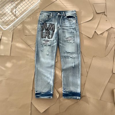 Premium Quality Ami Trousers Black Leather Stripe Luxury