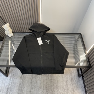 Luxury Prada Jackets Embroidered Style
